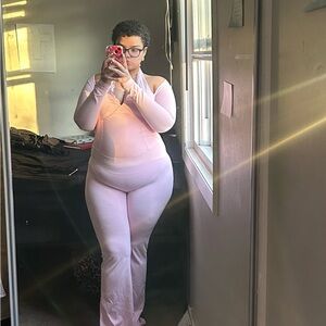 Pink Halter Jumpsuit